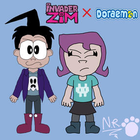 Dib n' Gaz in Doraemon style!